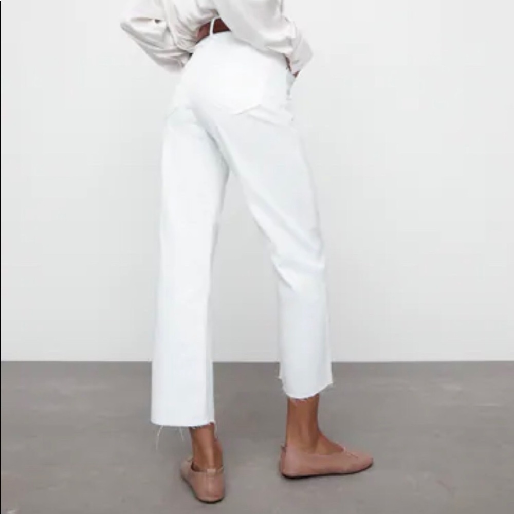 Zara Marine Straight wide leg jeans